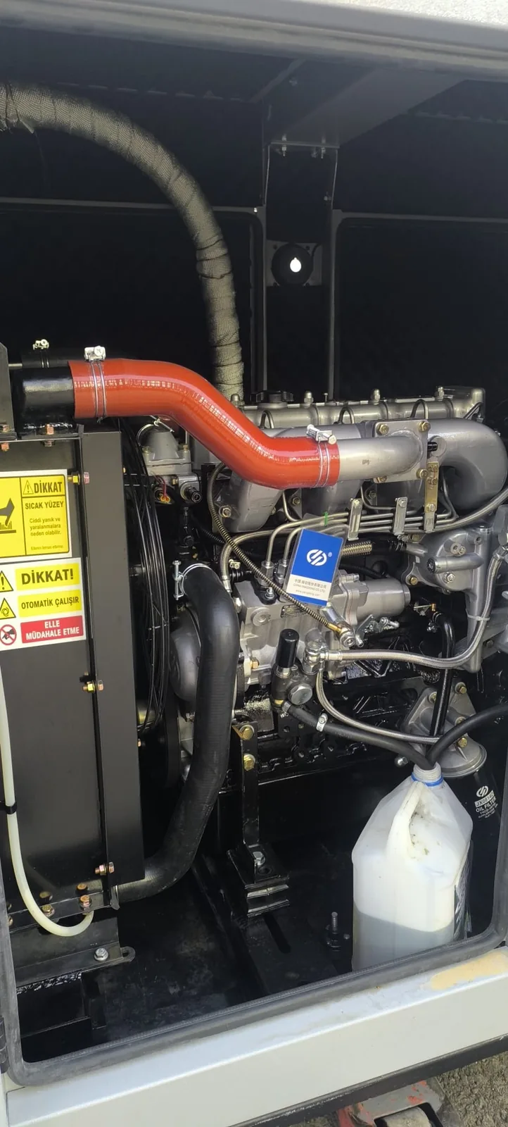 Gülnar'da kırsal işletme için jeneratör motor ve radyatörü